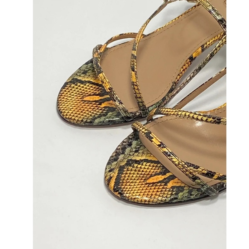 Aquazurra Multicolor Python Embossed Leather Caro… - image 5